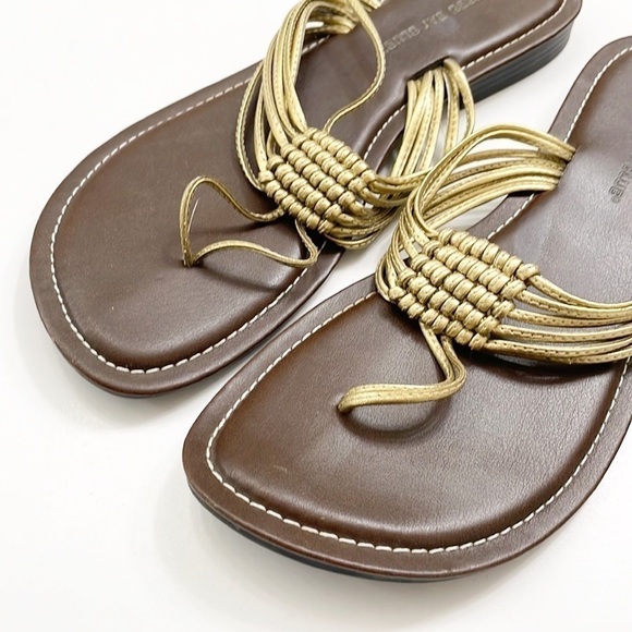 Montego Bay Club gold sandals - Picture 2 of 7